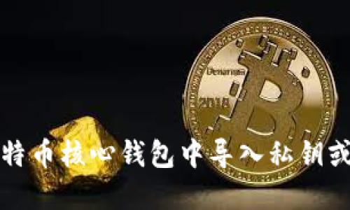 如何在比特币核心钱包中导入私钥或钱包文件
